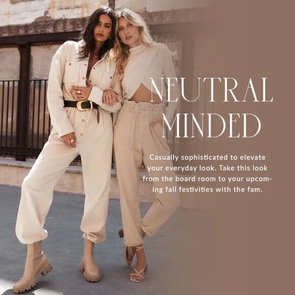 NWT 12th Tribe Bowie Utility Jumpsuit in Cream Off-White Corduroy Size S - Picture 2 of 10